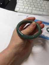 Load image into Gallery viewer, 52.2mm Certified 100% natural Type A oily dark green/black/brown/gray (老油青) jadeite jade bangle PH190-6940
