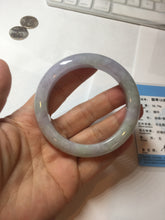 Load image into Gallery viewer, 54mm Certified Type A 100% Natural light green purple Jadeite Jade bangle PC98-9150
