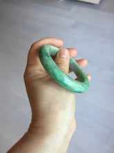 Load image into Gallery viewer, 54.8mm Certified Type A 100% Natural sunny green gray Jadeite Jade bangle PA120-9887

