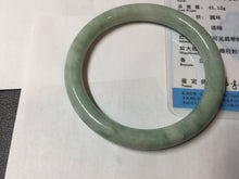 Load image into Gallery viewer, 58.5mm certified Type A 100% Natural light green round cut Jadeite Jade bangle PB264-3255
