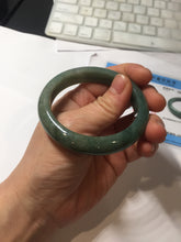 Load image into Gallery viewer, 52.2mm Certified 100% natural Type A oily dark green/black/brown/gray (老油青) jadeite jade bangle PH190-6940
