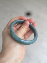 Load image into Gallery viewer, 59mm Certified Type A 100% Natural light blue/gray Guatemala Jadeite bangle Y134-6420
