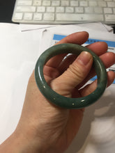 Load image into Gallery viewer, 52.2mm Certified 100% natural Type A oily dark green/black/brown/gray (老油青) jadeite jade bangle PH190-6940
