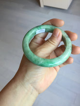 Load image into Gallery viewer, 54.8mm Certified Type A 100% Natural sunny green gray Jadeite Jade bangle PA120-9887
