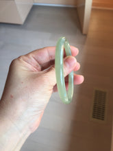 Load image into Gallery viewer, 55.8mm Certified 100% Natural light green gray black Nephrite Bangle HN146-6936
