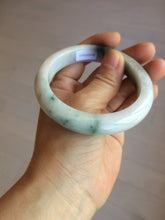 Load image into Gallery viewer, 58mm Certified Type A 100% Natural light green/purple/white/brown Jadeite Jade bangle AH80-0458
