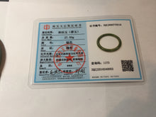 Load image into Gallery viewer, 53.1mm certified 100% Natural dark green/black nephrite (碧玉)  bangle HN147-0518
