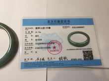 Load image into Gallery viewer, 60.2mm certified type A 100% Natural sunny green brown oily dark green gray black Jadeite jade bangle PH191-6937
