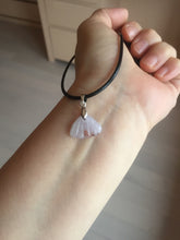 Load image into Gallery viewer, 5-18mm Type A 100% icy watery natural green blue purple white seashell/wing jadeite Jade Pendant necklace group AA68
