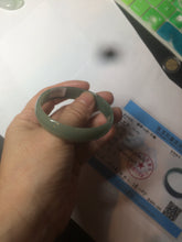 Load image into Gallery viewer, 51.6mm certified Type A 100% Natural oily dark green  thin style Jadeite jade bangle AM73-2825
