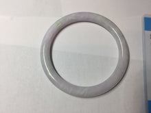 Load image into Gallery viewer, 59.5mm certified Type A 100% Natural light green purple white round cut Jadeite Jade bangle PB265-3197
