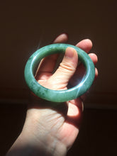 Load image into Gallery viewer, 56.5mm Certified Type A 100% Natural Woodland Green Jadeite Bangle AZ184-0432
