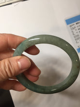 Load image into Gallery viewer, 60.2mm certified type A 100% Natural sunny green brown oily dark green gray black Jadeite jade bangle PH191-6937
