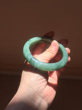 Load image into Gallery viewer, 56.5mm Certified Type A 100% Natural Woodland Green Jadeite Bangle AZ184-0432
