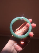 Load image into Gallery viewer, 56.5mm Certified Type A 100% Natural Woodland Green Jadeite Bangle AZ184-0432
