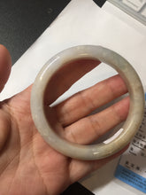 Load image into Gallery viewer, 57.5mm Certified Type A 100% Natural white/yellow/brown (golden sand) Jadeite Jade bangle BM52-7050
