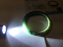 Load image into Gallery viewer, 60.2mm certified type A 100% Natural sunny green brown oily dark green gray black Jadeite jade bangle PH191-6937
