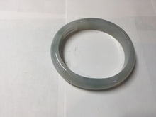 Load image into Gallery viewer, 50.5mm certified 100% natural Type A light green/purple oval jadeite jade bangle PB191
