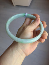 Load image into Gallery viewer, Etsy 已经列 80mm certified Type A 100% Natural sunny green purple yellow(FU LU SHOU 福禄寿) plus size Jadeite Jade bangle BG212-5428

