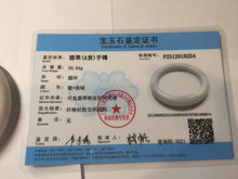 Load image into Gallery viewer, 56mm certified 100% Natural type A light purple white Jadeite Jade bangle PH192-8254
