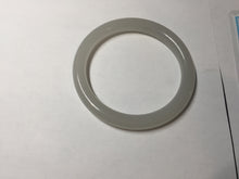 Load image into Gallery viewer, 52.8mm Certified 100% Natural light smoky lavender/soft pink gray(烟紫) nephrite jade bangle HN140-3592
