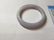 Load image into Gallery viewer, 56mm certified 100% Natural type A light purple white Jadeite Jade bangle PH192-8254
