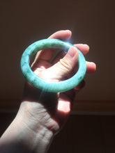 Load image into Gallery viewer, 56.7mm Certified Type A 100% Natural Woodland Green Jadeite Bangle AZ186-0427

