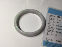 Load image into Gallery viewer, 51.5mm certified Type A 100% Natural sunny green purple oval Jadeite Jade bangle PC5-4031
