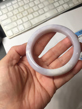 Load image into Gallery viewer, 56mm certified 100% Natural type A light purple white Jadeite Jade bangle PH192-8254
