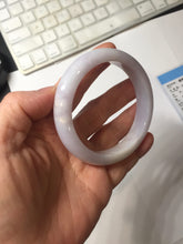 Load image into Gallery viewer, 56mm certified 100% Natural type A light purple white Jadeite Jade bangle PH192-8254
