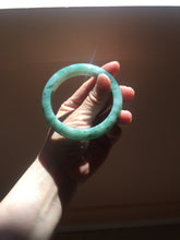 Load image into Gallery viewer, 56.7mm Certified Type A 100% Natural Woodland Green Jadeite Bangle AZ186-0427

