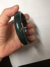 Load image into Gallery viewer, 59mm Certified Type A 100% Natural dark green/blue/gray/black Guatemala Jadeite bangle BS144-6408

