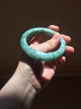 Load image into Gallery viewer, 56.5mm Certified Type A 100% Natural Woodland Green Jadeite Bangle AZ162-0425
