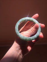 Load image into Gallery viewer, 56.5mm Certified Type A 100% Natural Woodland Green Jadeite Bangle AZ162-0425
