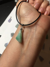 Load image into Gallery viewer, 100% natural type A icy watery sunny green/purple small Jadeite Jade baroque pendant group AX149
