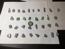 Load image into Gallery viewer, 100% natural type A icy watery sunny green/purple small Jadeite Jade baroque pendant group AX149
