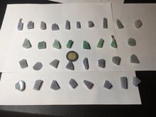 Load image into Gallery viewer, 100% natural type A icy watery sunny green/purple small Jadeite Jade baroque pendant group AX149
