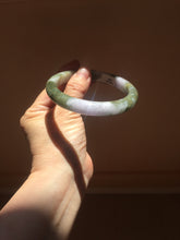 Load image into Gallery viewer, 62.5mm certified 100% natural Type A purple white brown jadeite jade bangle AZ158-4008
