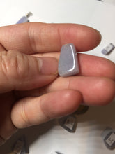 Load image into Gallery viewer, 100% natural type A icy watery sunny green/purple small Jadeite Jade baroque pendant group AX149
