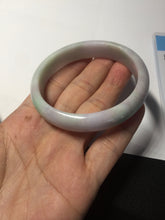 Load image into Gallery viewer, 51.5mm certified Type A 100% Natural sunny green purple oval Jadeite Jade bangle PC5-4031
