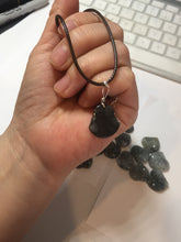 Load image into Gallery viewer, 100% Natural type A black white(Wuji 乌鸡, Shuimo 水墨) small happy Buddha (拇指佛) jadeite Jade pendant group PB44
