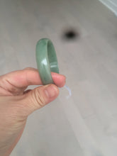 Load image into Gallery viewer, 51.6mm certified Type A 100% Natural oily dark green  thin style Jadeite jade bangle AM72-2823
