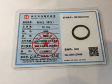 Load image into Gallery viewer, 57mm Certified 100% Natural Fresh Young Green/Dark Green/Black Green Ink Painting (绿水墨) Round Cut Nephrite (Wulanhai 乌兰海碧玉) Bangle HN151-7331
