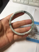 Load image into Gallery viewer, 60.2mm certified Type A 100% Natural sunny green red brown slim round cut Jadeite Jade bangle PH209-6198
