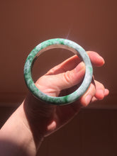 Load image into Gallery viewer, 57.5mm Certified Type A 100% Natural Sunny Green, Deep Forest Green, Gray &amp; Black Jadeite Jade Bangle AZ159-4038
