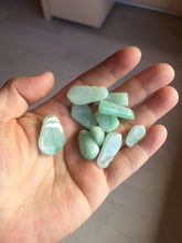 Load image into Gallery viewer, 100% Natural type A icy watery sunny green jadeite Jade bamboo/blessing melon pendant BM56
