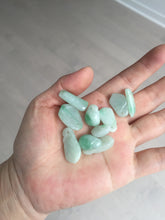 Load image into Gallery viewer, 100% Natural type A icy watery sunny green jadeite Jade bamboo/blessing melon pendant BM56
