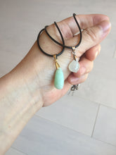Load image into Gallery viewer, 100% Natural type A icy watery sunny green white yellow Jadeite Jade blessed melon(福瓜) pendant group AZ156 Add on item
