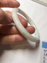 Load image into Gallery viewer, 57mm Certified Type A 100% Natural sunny green/white(白底青) Jadeite Jade bangle PE39-2852
