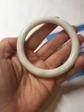 Load image into Gallery viewer, 57mm Certified Type A 100% Natural sunny green/white(白底青) Jadeite Jade bangle PE39-2852
